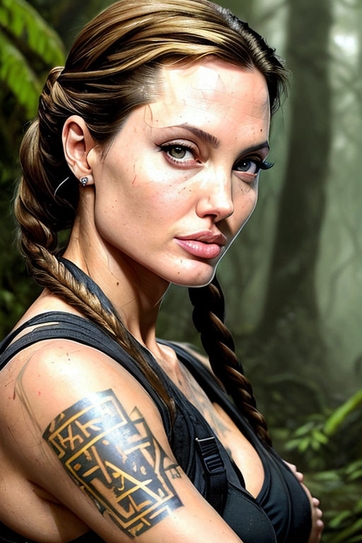 Angelina Jolie Tomb Raider Fan Art  AI Generated Artwork  NightCafe  Creator