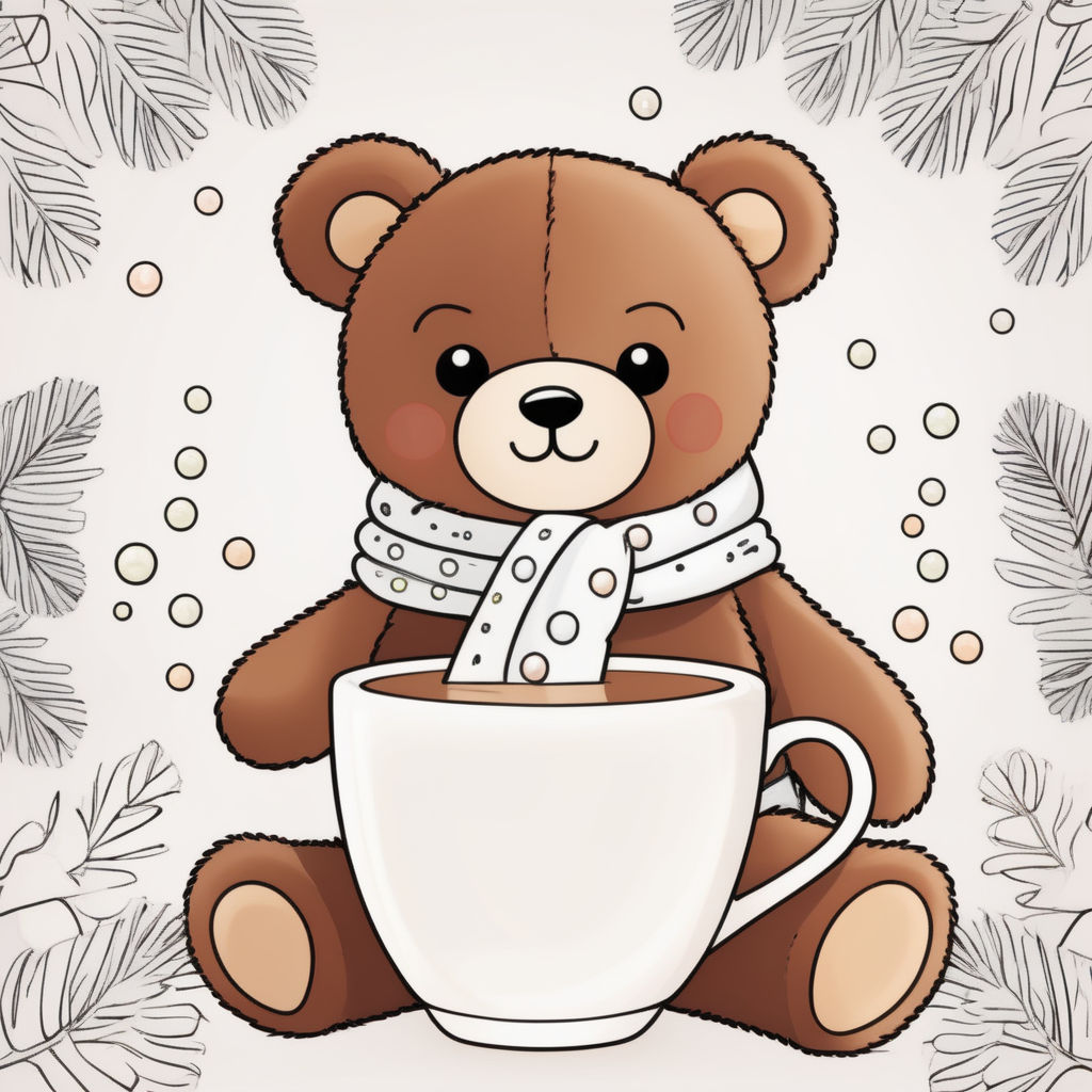 Kawaii Coffee Cup Art Print