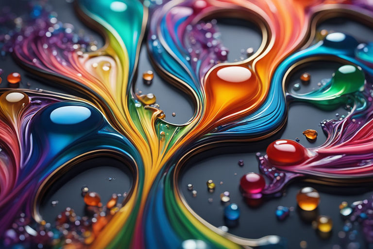 Artwork made with colorful drip paint HD wallpaper 4k background