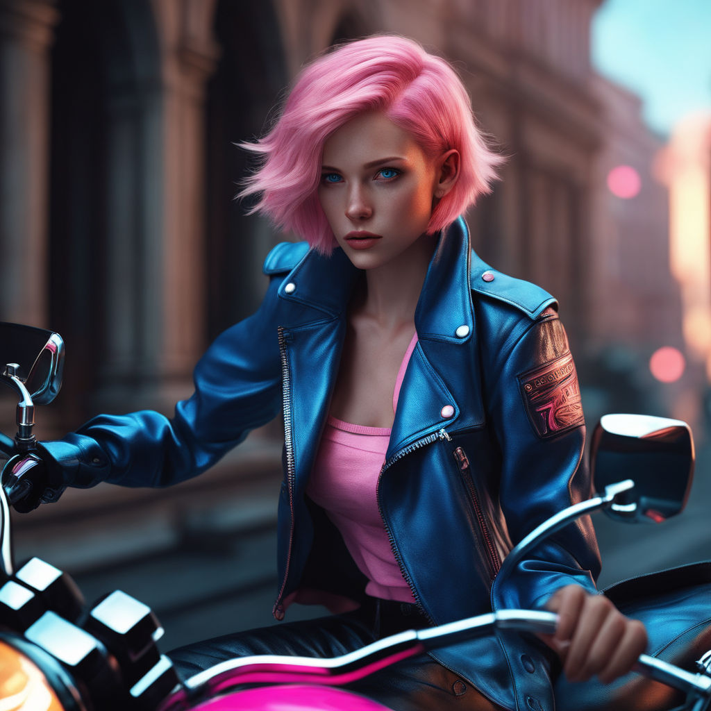 Motorcycle girl hi-res stock photography and images - Alamy