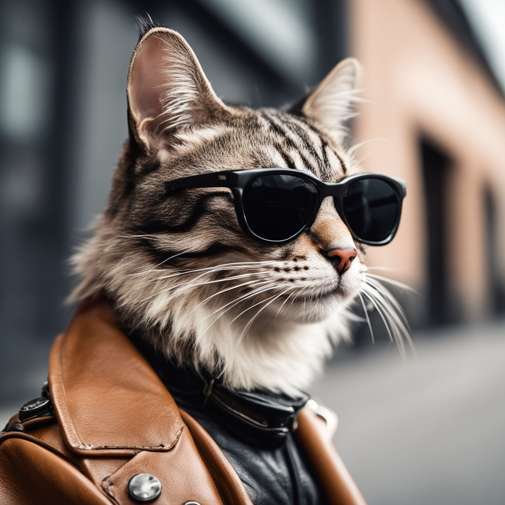 Cat wearing Gucci shades - Playground