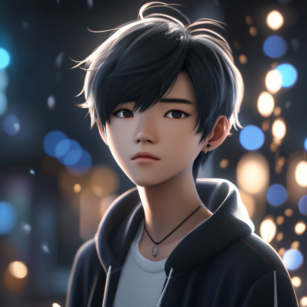 anime boy short hair anime style hyperdetailed h  OpenArt