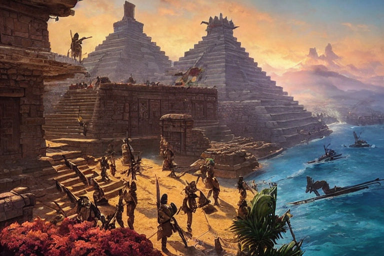 aztec ruins wallpaper