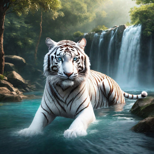 beautiful white tiger wallpaper