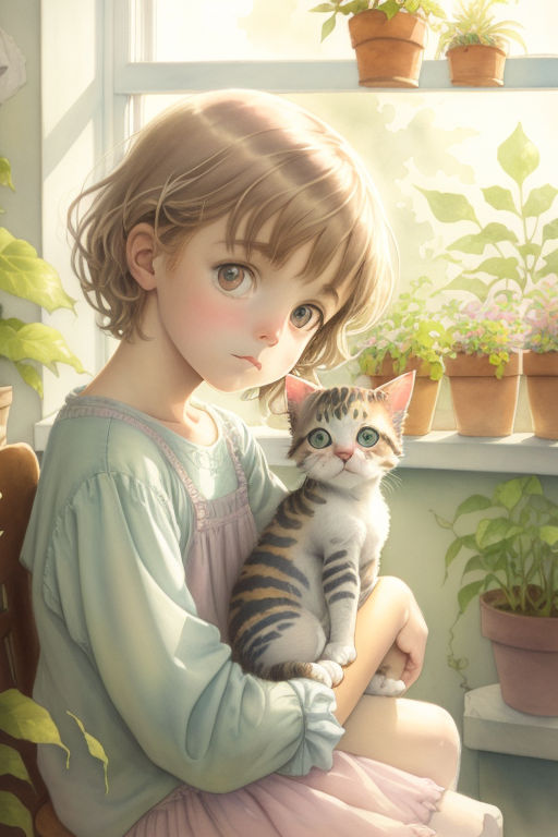 Cute Anime Cat Girl, cat girl face, anime, HD phone wallpaper | Peakpx
