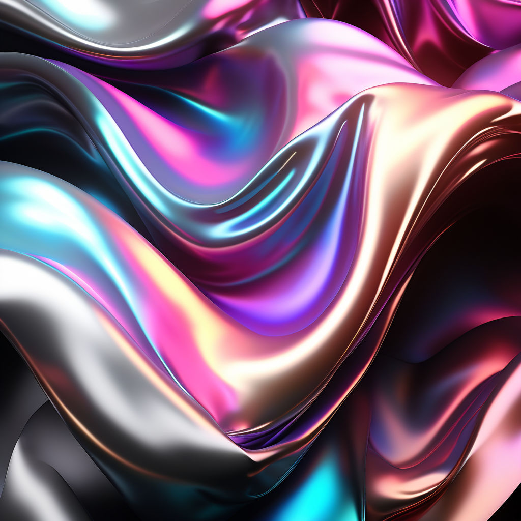 Holographic Foil Meets Dark Fabric A 3d Rendered Abstract Fashion Artwork  Background, Holographic Foil, Holographic, Iridescent Background Image And  Wallpaper for Free Download