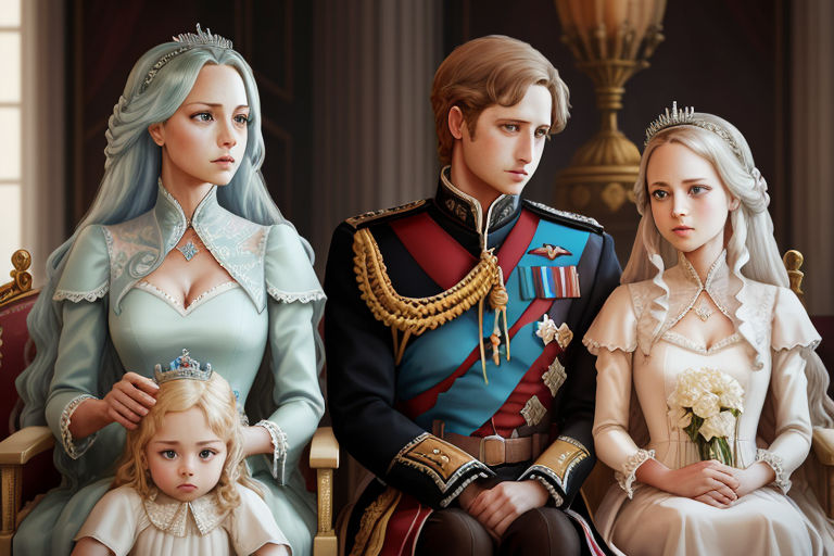 anime royal family portrait