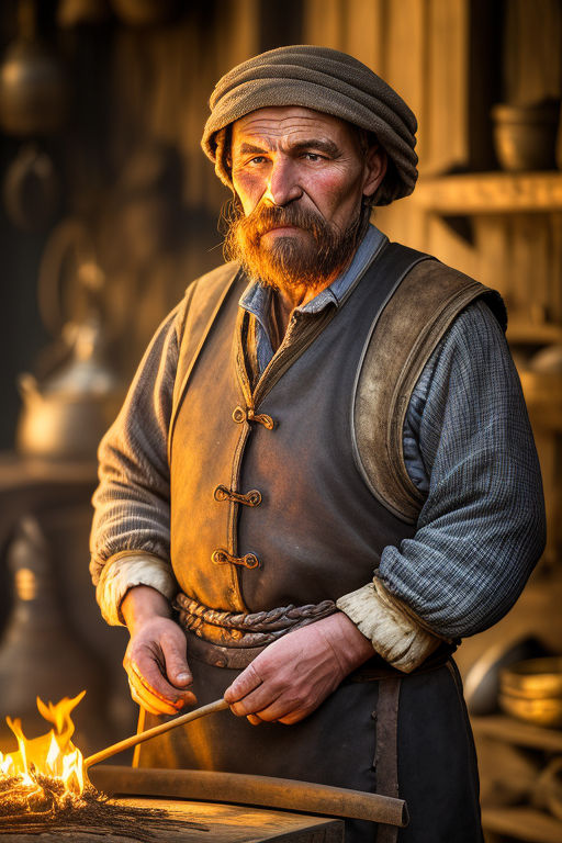 medieval blacksmith clothing