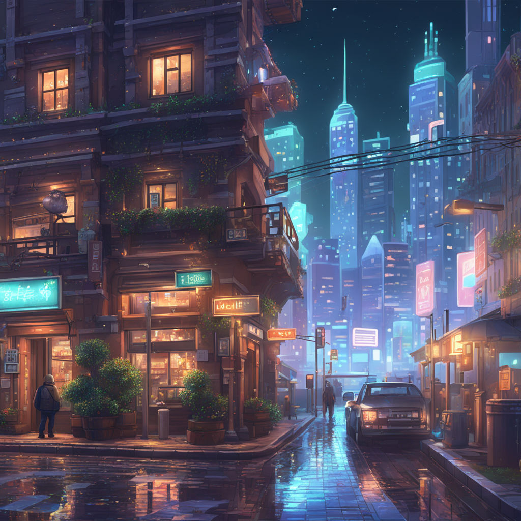 Anime Night City Wallpapers - Top Free Anime Night City Backgrounds -  WallpaperAccess