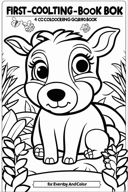 The Creative Toddler's First Coloring Book Ages 1-3: 100 Everyday Things  and Animals to Color and Learn