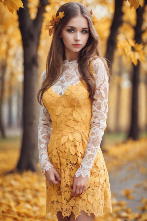 Beautiful Yellow Lace Gown - Wardrobe Solutions