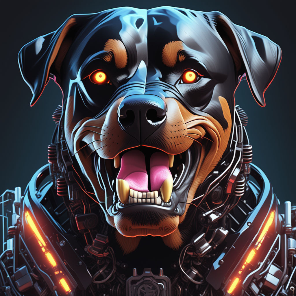 rottweiler angry wallpaper