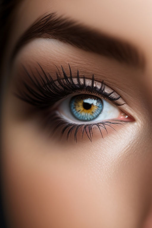 prompthunt: macro photography of a hyper realistic stunning woman cyberpunk blue  eye. black pupil, blue iris, natural skin no make up. studio shot, epic  scale, insanely complex, hyper detailed, sharp focus, hyper