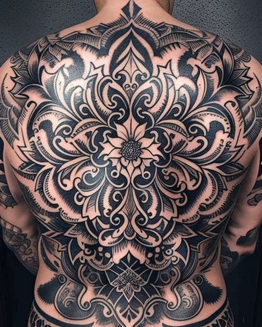 Lotus mandala on back               mandala lotus  linework lineink tattoo tattoos girlswholikegirls inkedgirl   Instagram