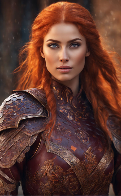 redhead viking art