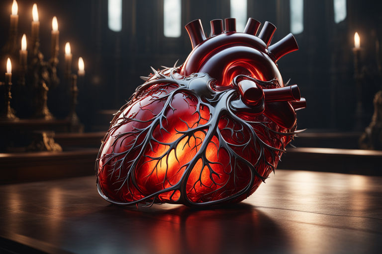 Realistic Human Heart Candle Holder 