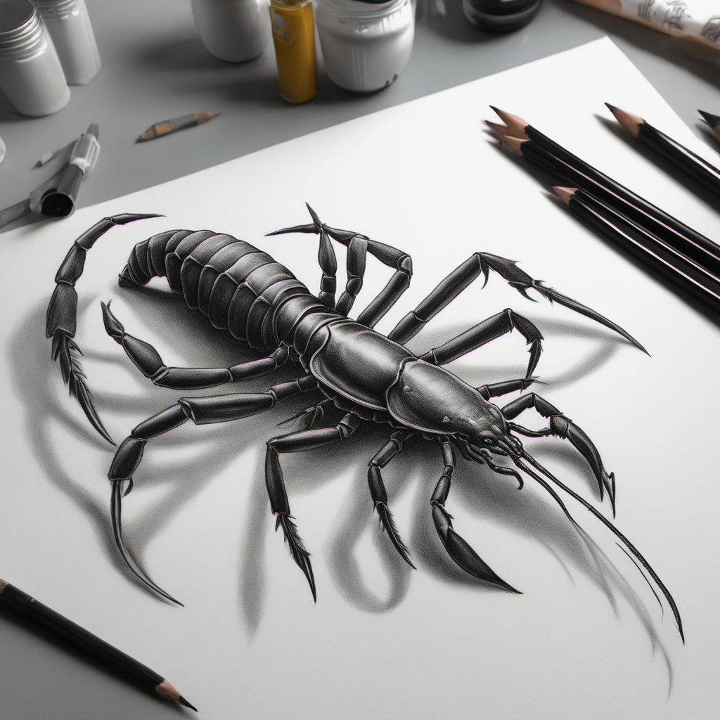 How to Draw a Scorpion Step by Step  Art by Ro