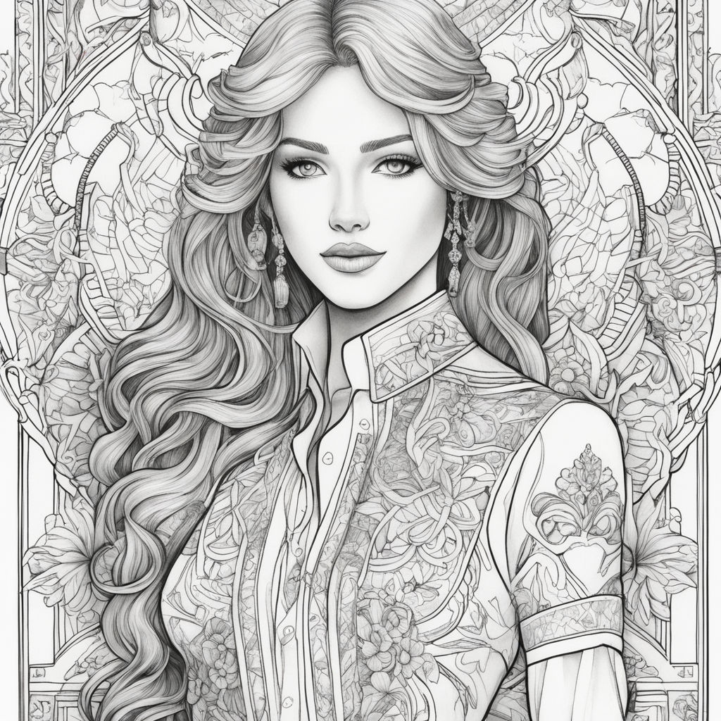 female artist coloring pages