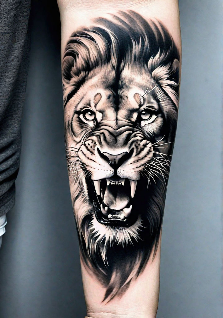 63 Roaring Lion Sleeve Tattoo Designs for Men [2024 Guide]