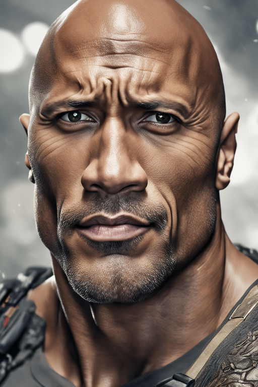 ArtStation - Dwayne Johnson (young rock)