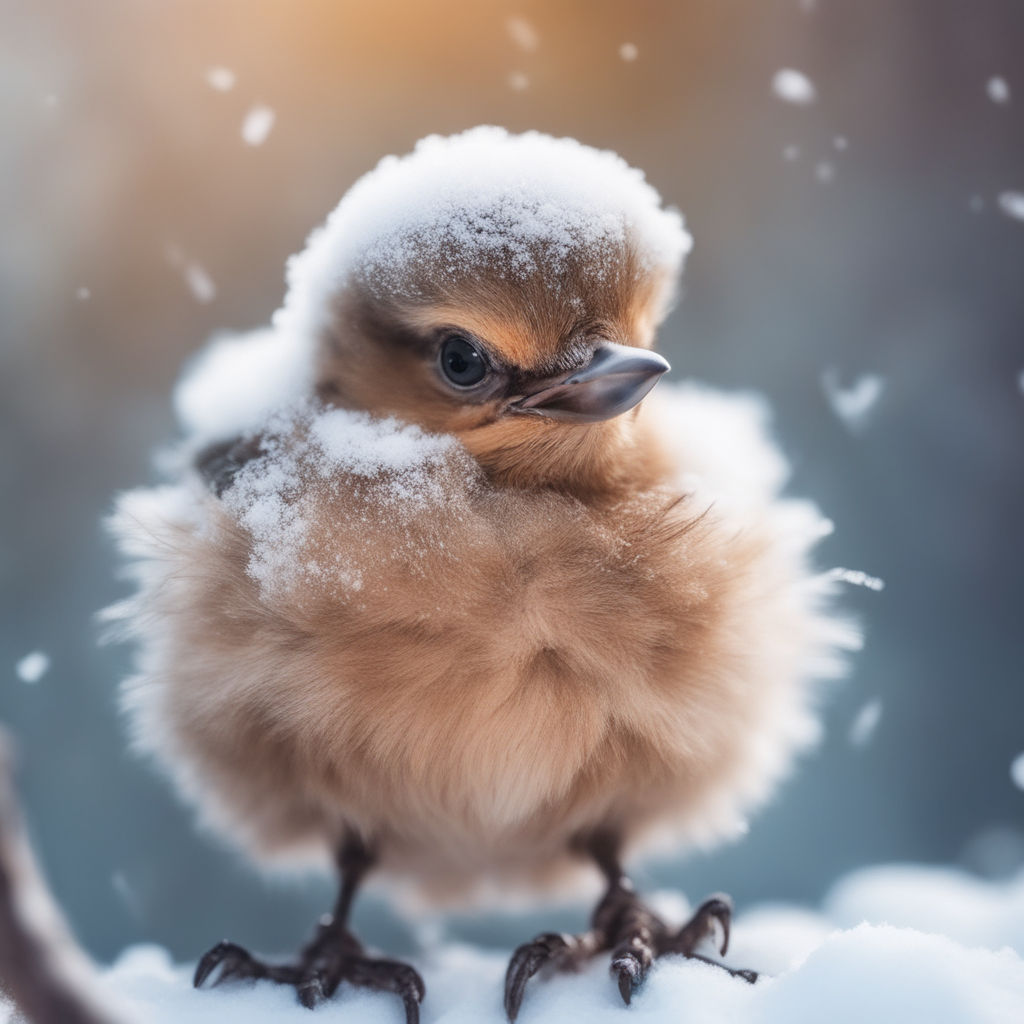 cute fluffy birds