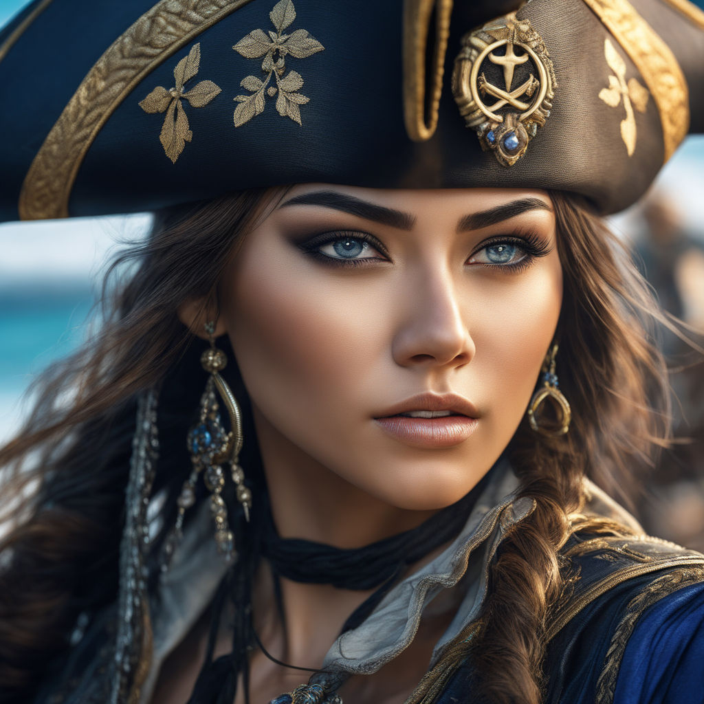 female pirate face makeup