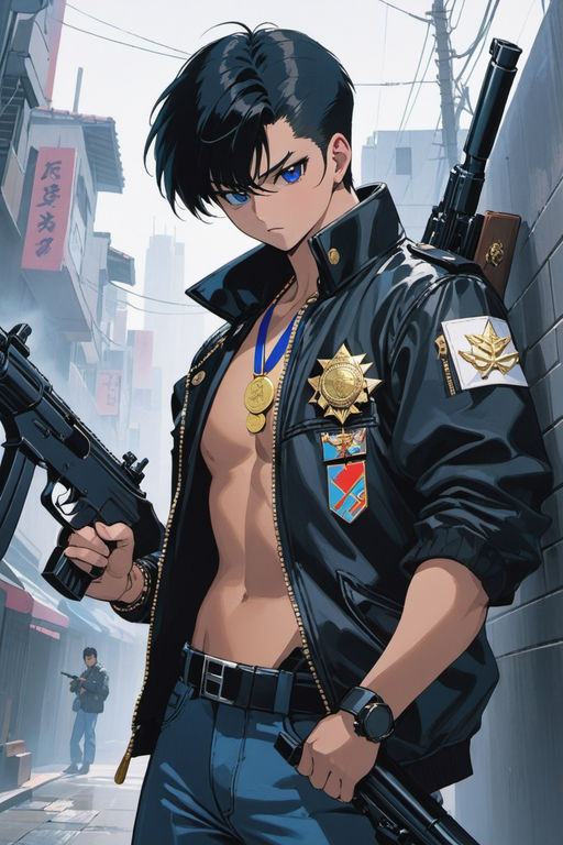 Help, I don't think he's from an anime and I know there's like a billion  other black-hair-gold-eyes man but wHo iS hE?🥺 : r/Findanime