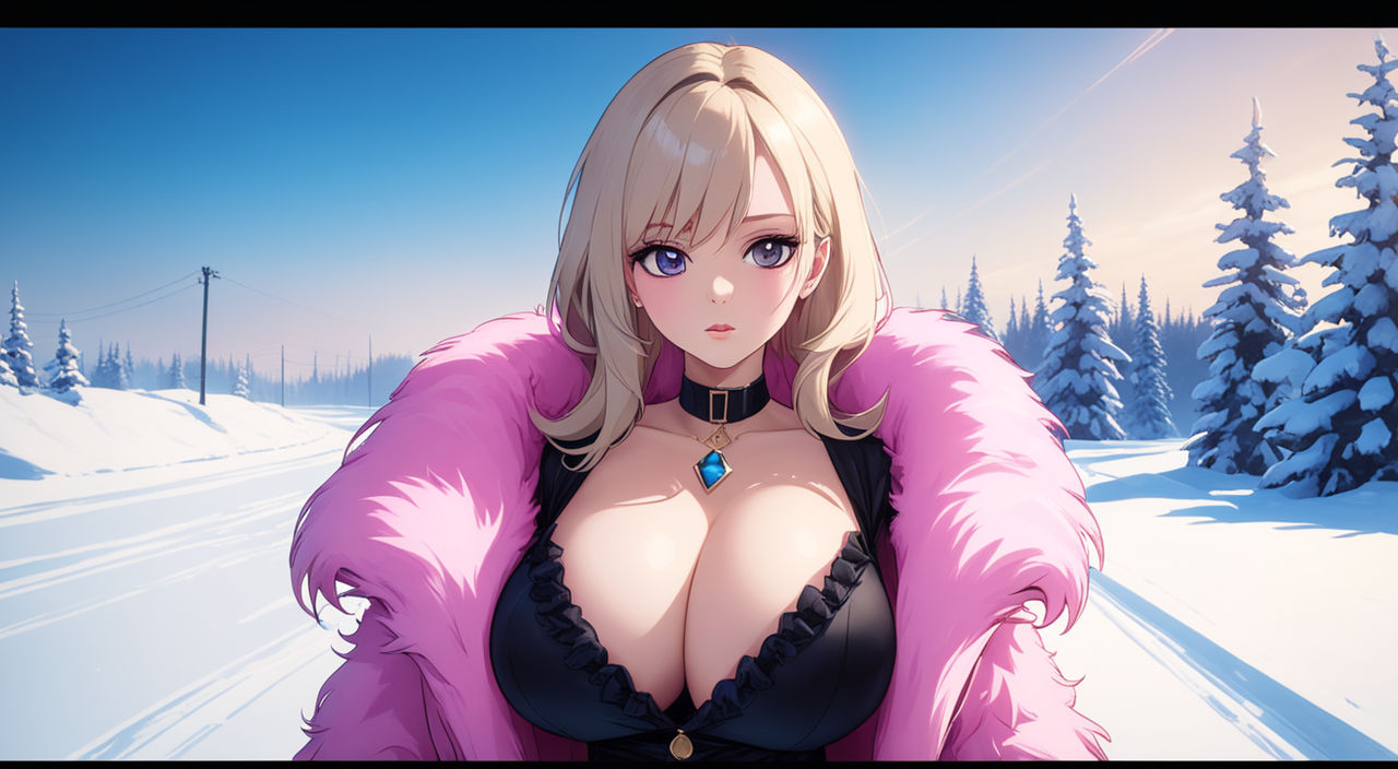 MEGA CLEAVAGE BIMBO. Ultra high definition and upscaled by 4k