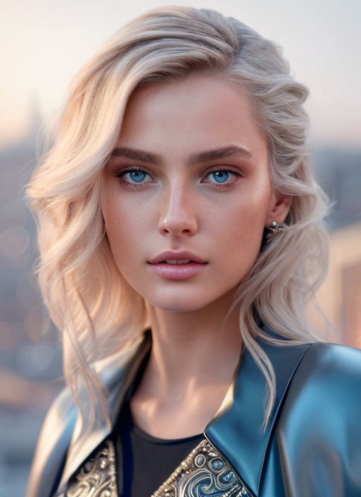 pretty girl with dirty blonde hair and blue eyes