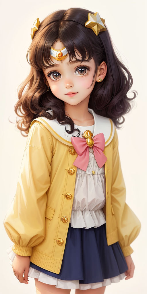 kids, cute little girls anime cartoon characters vector illustration Stock  Vector Image & Art - Alamy