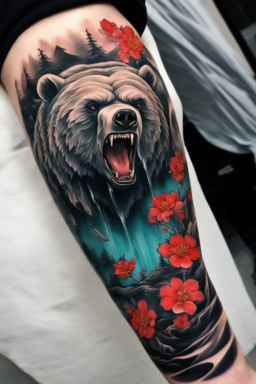 40 Stunning Bear Tattoos: Symbolism and Meanings | Art and Design