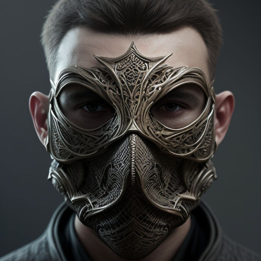 ArtStation - White Mask Varré - 3D Print Mask