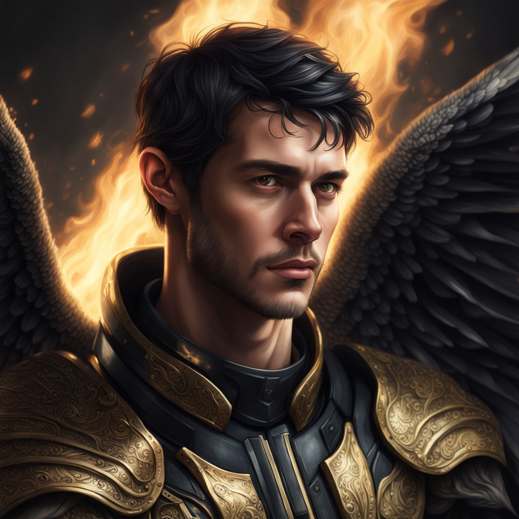 male angel warrior