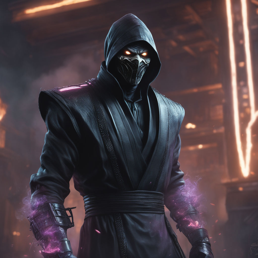 Download Noob Saibot Unleashing Darkness in Mortal Kombat Wallpaper