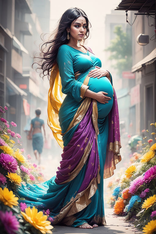 355 Pregnant Women Sari Images, Stock Photos, 3D objects, & Vectors