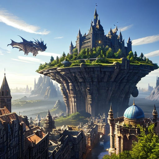 floating city fantasy