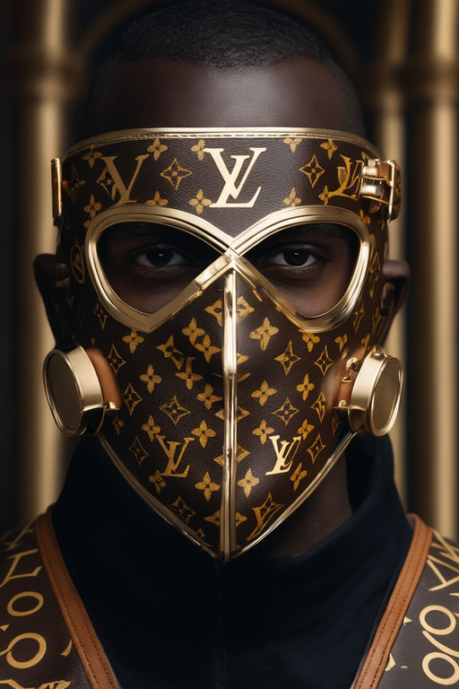 LV Monogram Black/White Ski Mask  Ski mask, Lv monogram, Ski mask tattoo