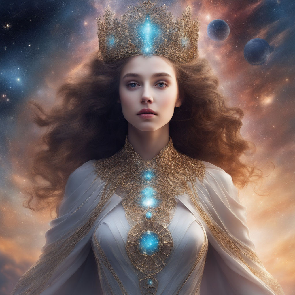 Stardust was her cloak and the constellations her crown.