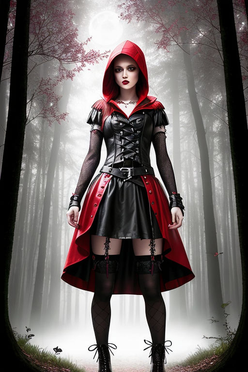 OUTFIT / FISHNET TIGHTS - RED REIDING HOODRED REIDING HOOD