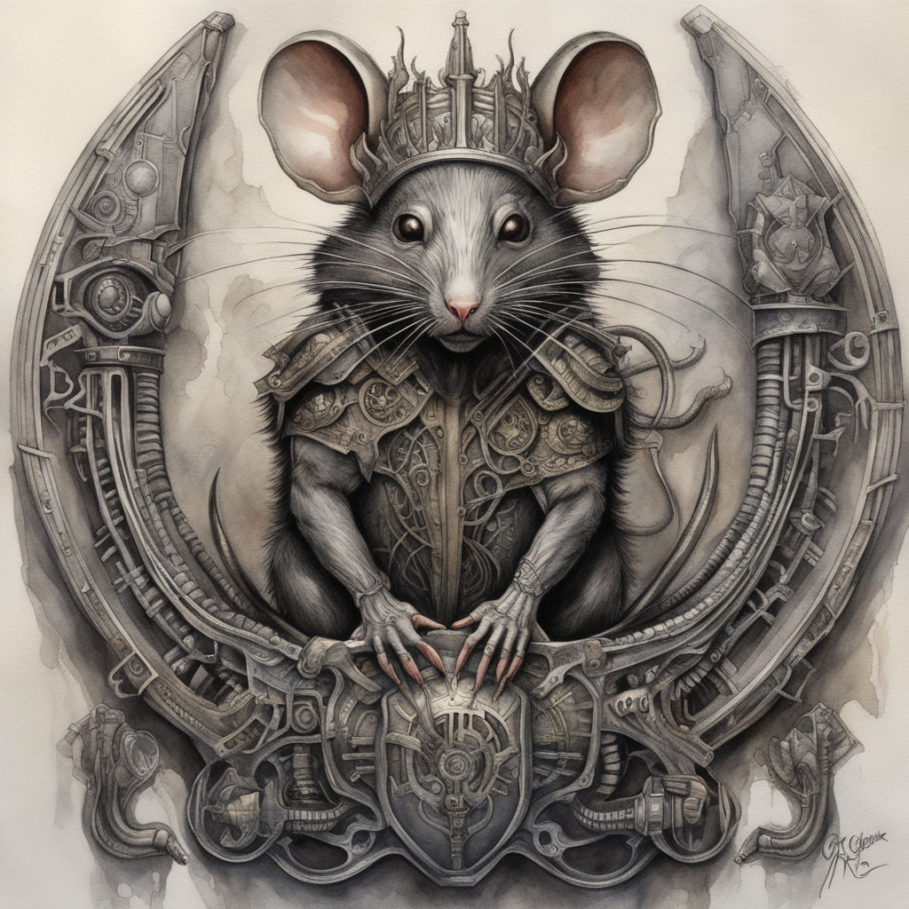 ArtStation - Rat king tattoo