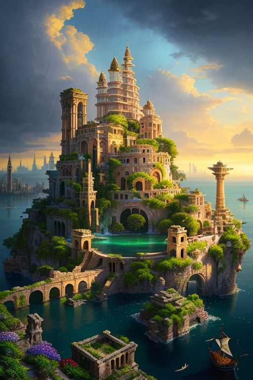 fantasy water palace