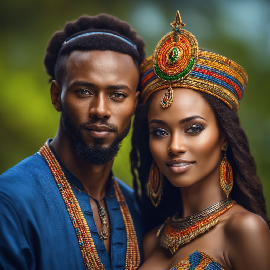 african king with his wife - Playground