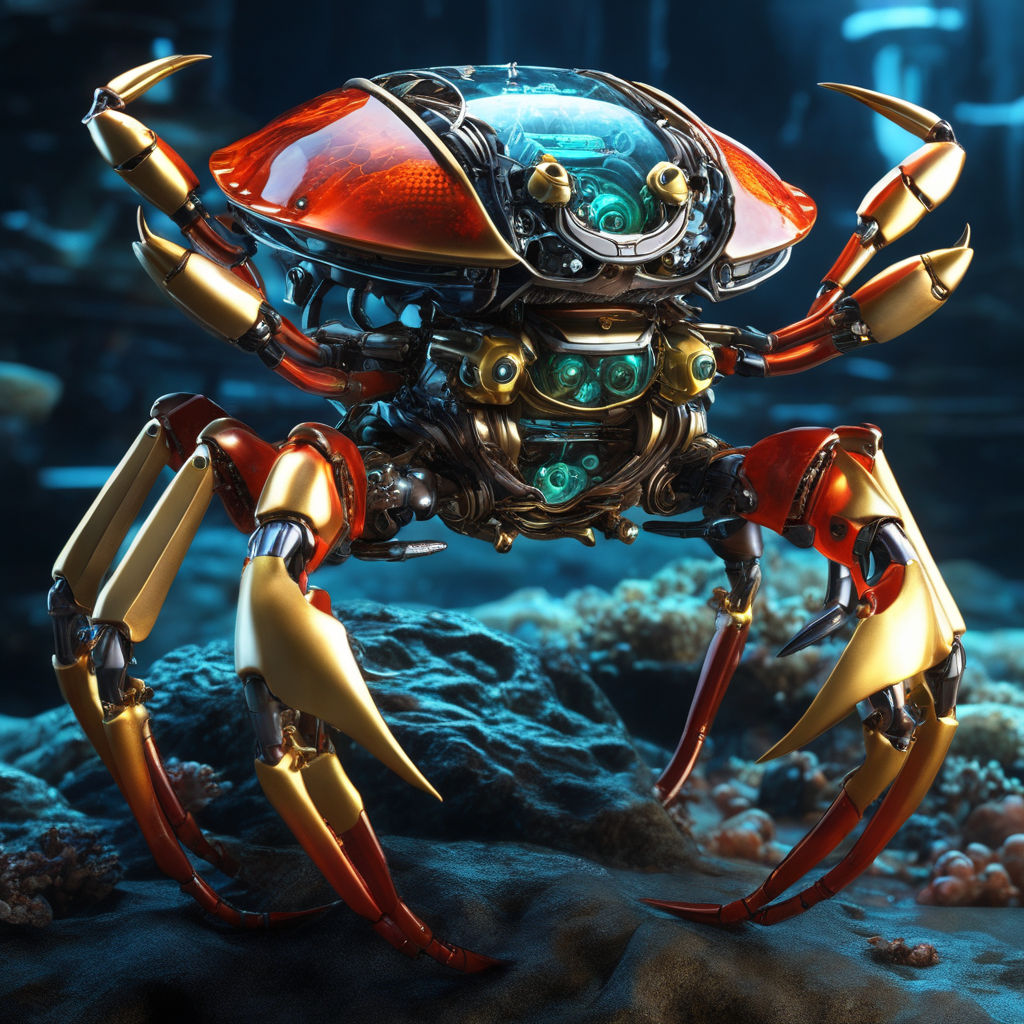 cartoon robot crab