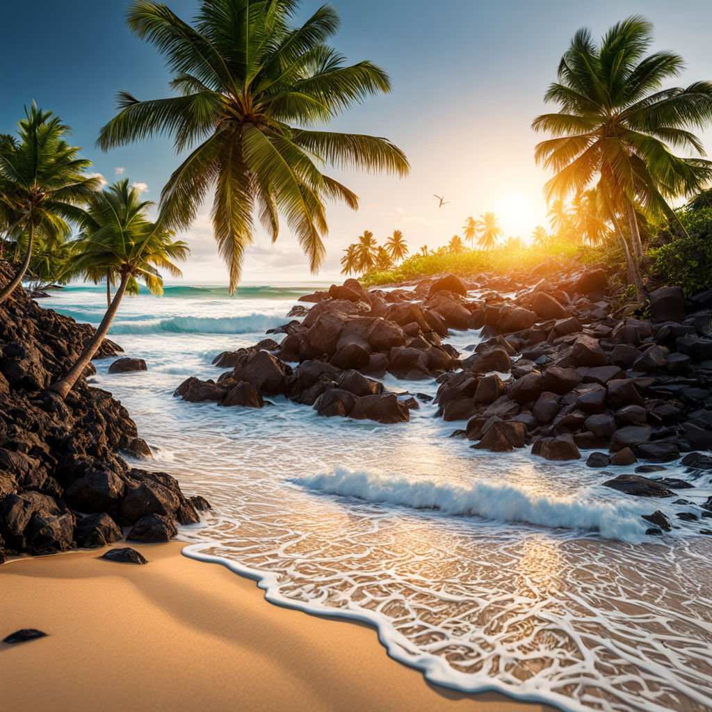 Create Tropical Beach Scenes With Summer Palm Tree Clear - Temu