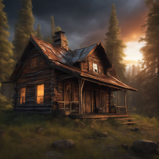 How To Draw A Log Cabin House, Step by Step, Drawing Guide, by Dawn -  DragoArt