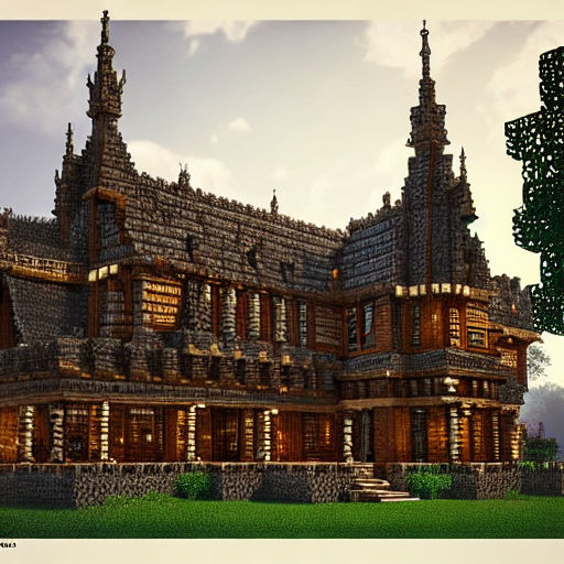 minecraft gothic manor