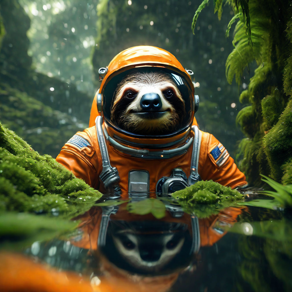 sloth astronaut wallpaper