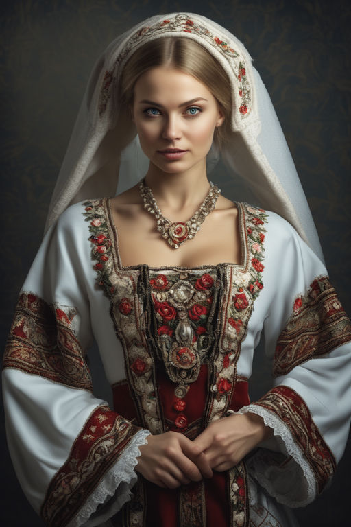 traditional russian wedding dress