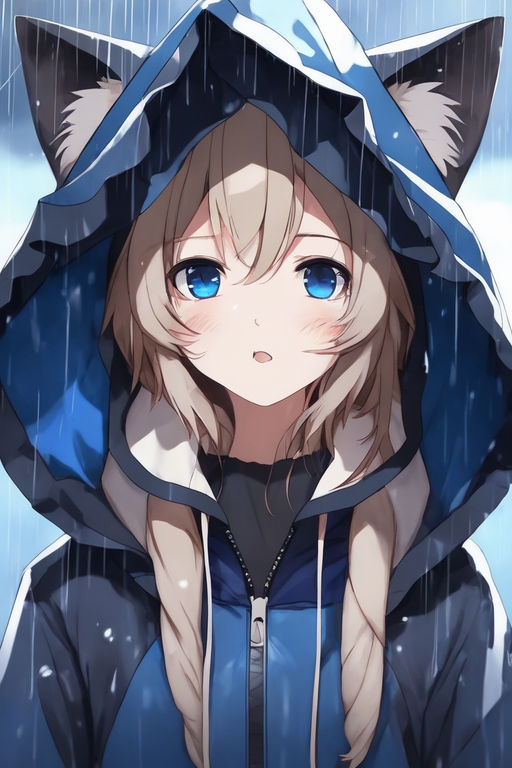 Download Sad Anime Girl Pouring Rain Wallpaper | Wallpapers.com