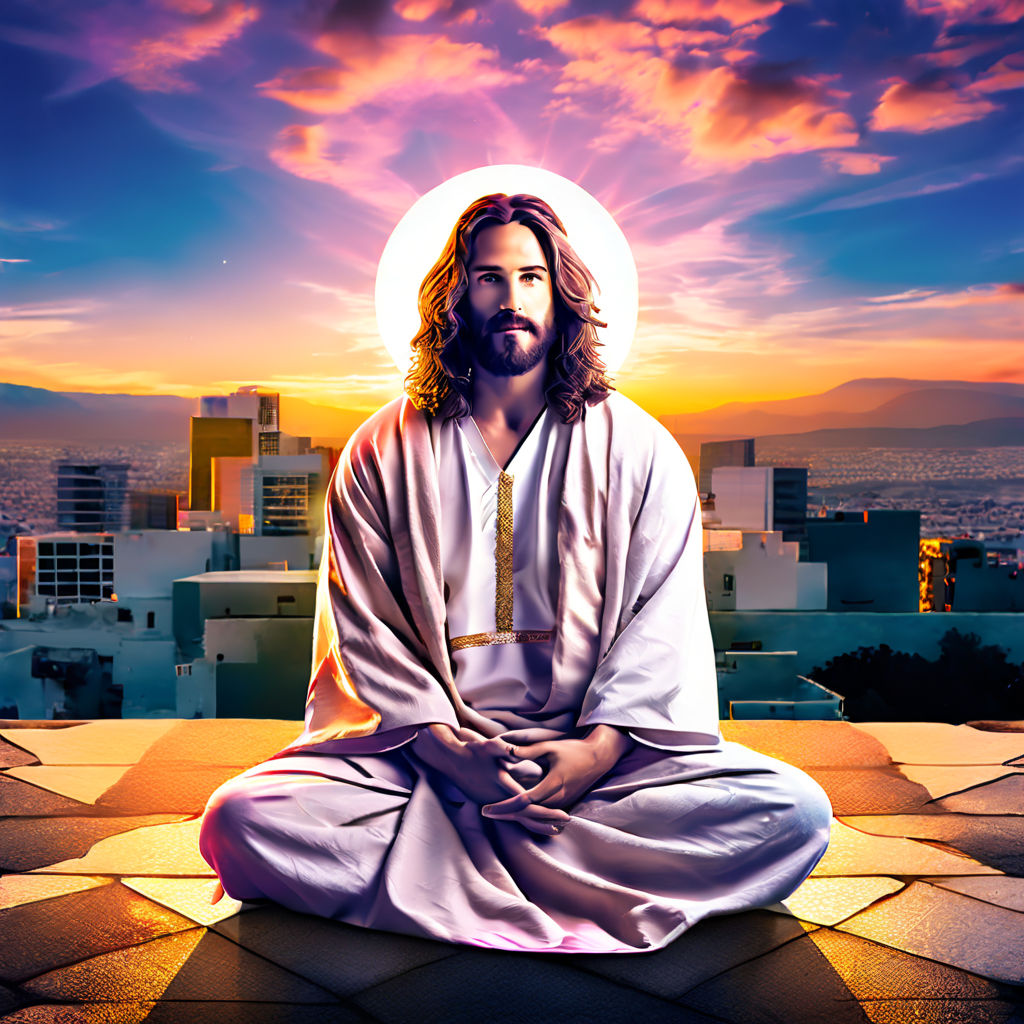 Jesus Christ Art Jesus Meditating Digital Illustration Christian Painting  Yoga Art Meditation Religious Gift Orthodox Art Digital Download - Etsy